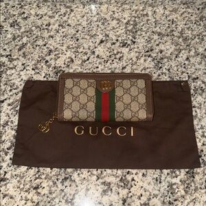 🔥Authentic Gucci Ophidia GG Supreme Mono Zip Around Wallet PRISTINE!🔥 STUNNING